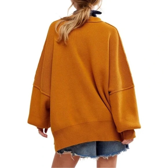 Free People Easy Street Tunic Sweater Size M EUC - Picture 2 of 9